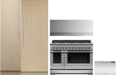 5 Piece Package Includes Refrigerator, Freezer, Range, Hood And Dishwasher
